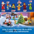 Calendrier de l'Avent LEGO City 60352 - Figurine Père Noël - Cadeau pour Enfants-3