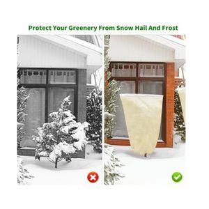 Housse Protection Hiver Pour Plantes 250x360 Cm - Tissu Non Tissé Respirant, Fermeture éclair, Réutilisable