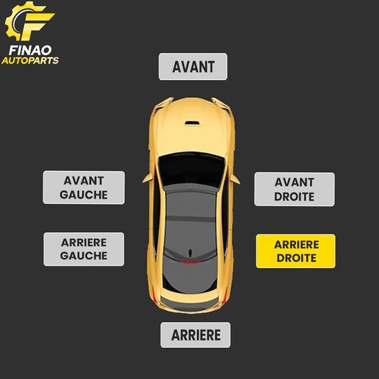 Baguette Moulure Panneau Central Droit Châssis Court - Compatible Renault Master 3, Opel Movano B, Nissan NV400 | FINAO AUTOPARTS
