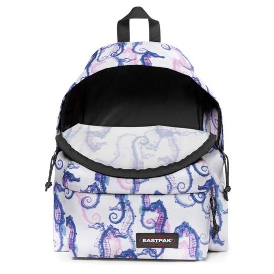 Eastpak Padded Pak R Sea Horse 91145 Blanc Rose Cdiscount Bagagerie Maroquinerie