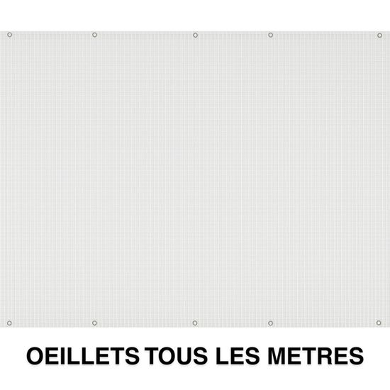 Bâche Armée Verte TERRE JARDIN 160g/m² - 4x6m, Découpable, Anti-UV, Pour Jardin Et Bricolage
