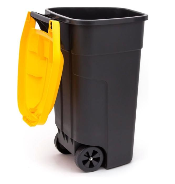 Garneck 1 Jeu De Roues Pour Poubelles à Roulettes Avec Axe Creux, Roues En Caoutchouc Durables Pour Une Installation Facile Pour Les Poubelles Et L'élimination Des Déchets