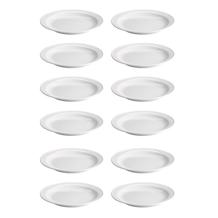 Lot de 12 assiettes rondes banca en fine porcelaine noir, assiettes Lot de 12 assiettes rondes banca en fine porcelaine noir, assiettes