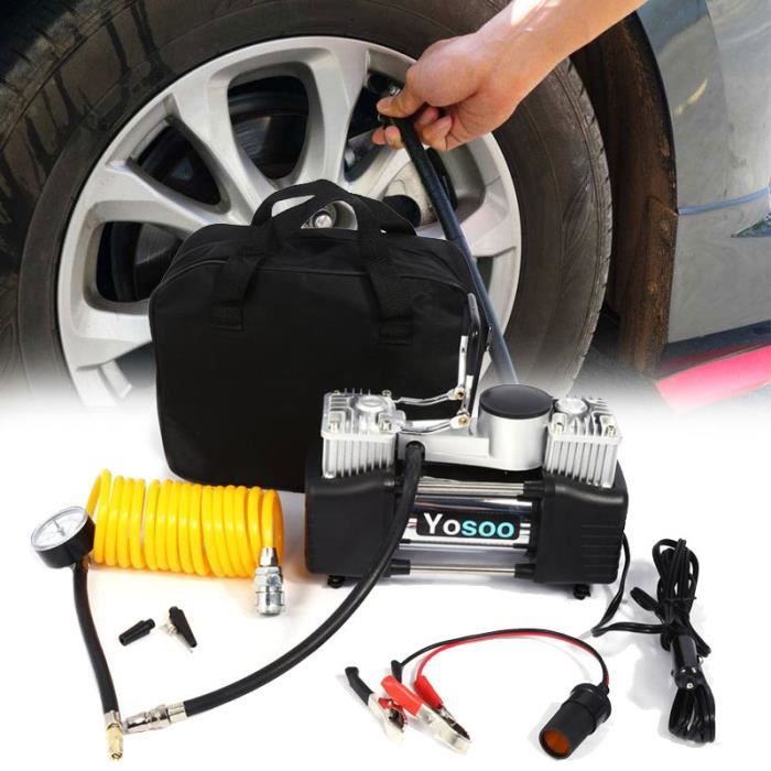 Compresseur d'air/gonfleur de pneus portatif à entraînement direct  Certified, 12 V, analogique, 3,5 minutes