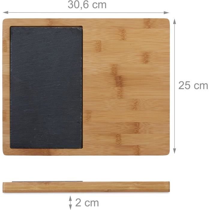 Planche En Bambou Massif Noir, 92x24cm épaisseur 17mm, Pré-poncée – Schokoboo, Pour Menuiserie