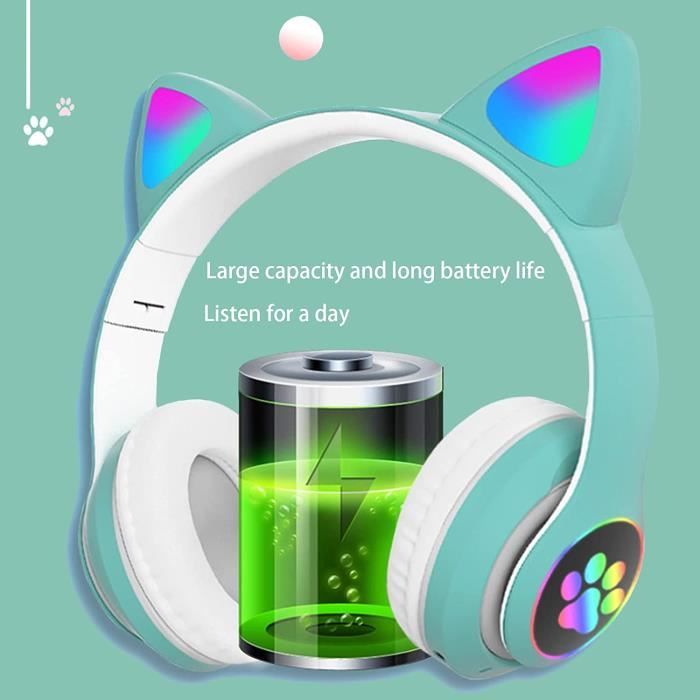 Casque Bluetooth pour Enfants Oreille de Chat - FIFY STORE