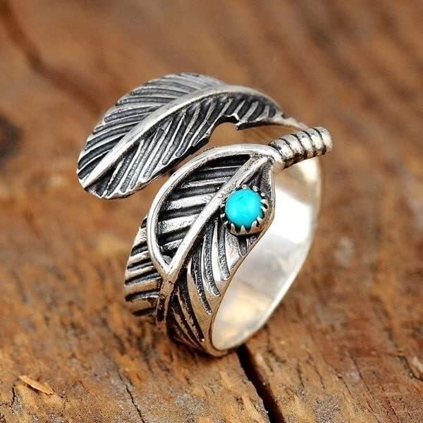 Bague sales plume homme