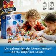 Calendrier de l'Avent LEGO City 60352 - Figurine Père Noël - Cadeau pour Enfants-4