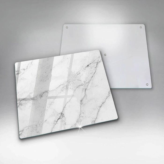 Planche à Découper En Verre Tulup 60x52 Cm – Motif Cheval Au Galop, Marron, Moderne