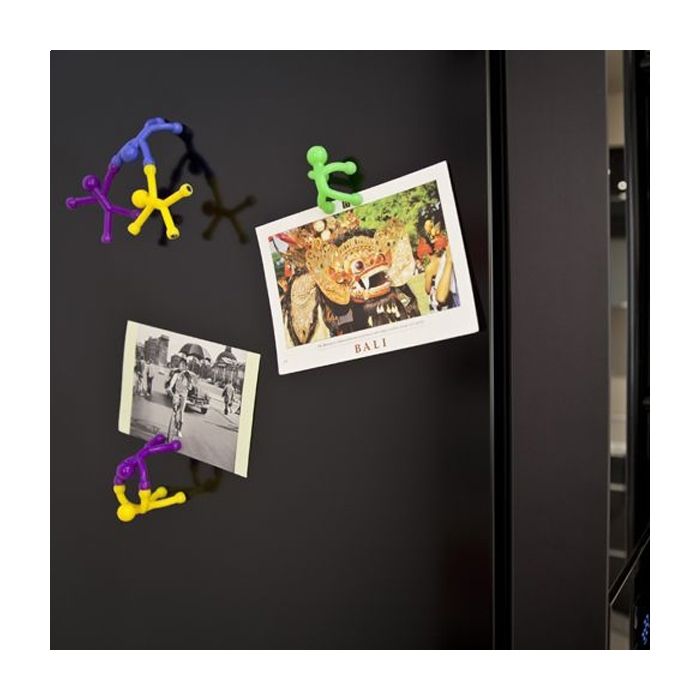 10pcs Mini Homme Aimants, Figurines Colorées Bonhomme Aimanté