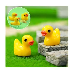 Lot De 120 Mini Canards En Résine Pour Travaux Manuels, Figurines Miniatures Pour Aquarium, Jardin, Paysage, Maison De Poupée, Décorations En Pot (12