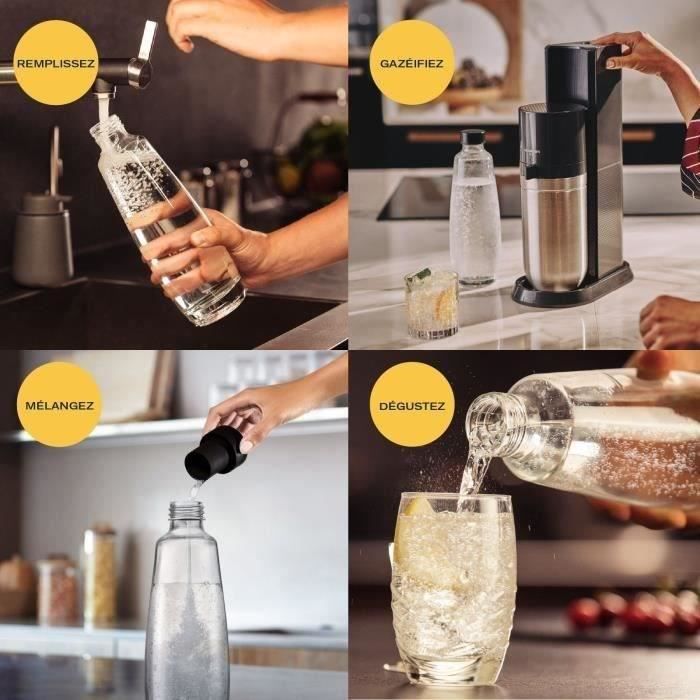 5 Supports Pour Bouteilles SodaStream - Compatible Lave-Vaisselle, Acier Inox Et Silicone