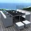 Munga 12 Places Ensemble Encastrable Salon Table De Jardin