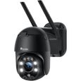 Ctronics 1080P Caméra de Surveillance WiFi Extérieure Détection de Mouvements Humaine Suivi Automatique Audio Bidirectionnel-0