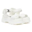 Sandales à plateforme Buffalo Jojo blanches pour femmes - Boucle de serrage - EU 38-0