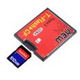 64GB Adaptateur compact flash TF à CF Adaptateur UDMA T-Flash rouge et noir vers CF type1 pour carte mémoire Compact Flash-0