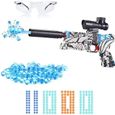 Pistolet électrique à eau PIMPIMSKY pour enfants et adultes,11000 perles d'eau,jeux de tir en plein air,arme de combat à l'eau bleu-0