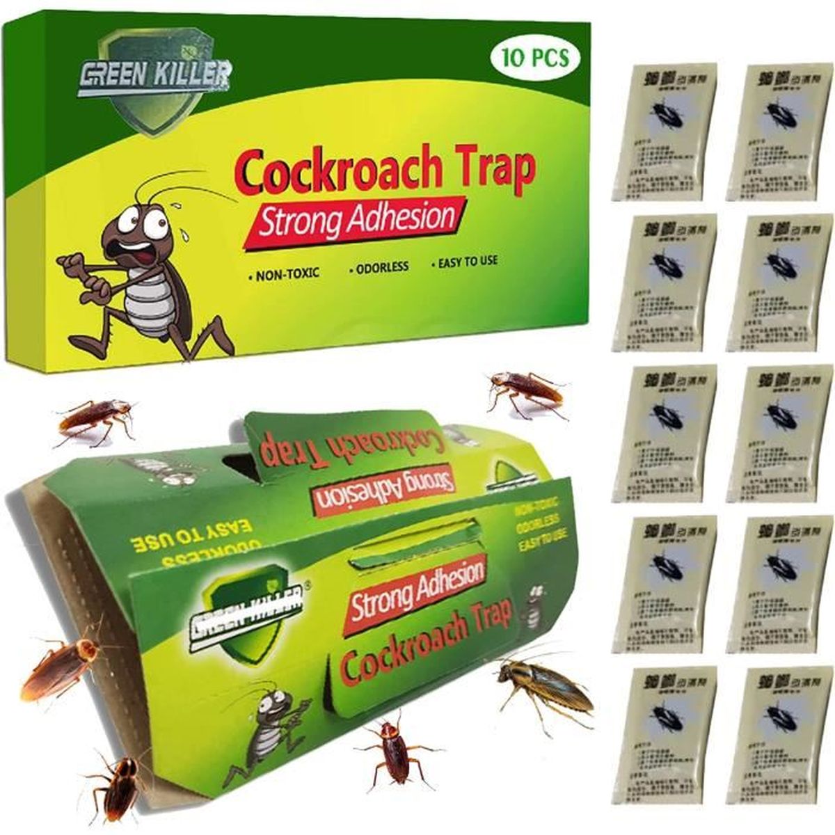 Pièges À Cafards, 12 Pcs Produit Anti Cafard Collant Piège Cafard