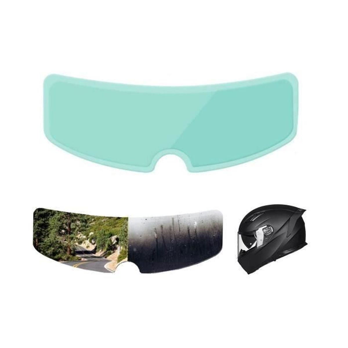 Film Anti Buee Casque Moto,Anti Buée Casque Moto,Anti Buee Casque Moto,Autocollant Transparent