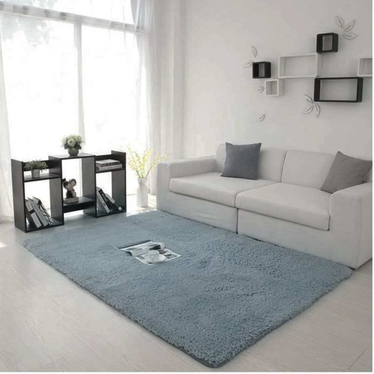 110x160cmtapis Sol Carpette Moelleux Antiderapant Shaggy Chambre