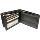 Porte monnaie homme cuir véritable, portefeuille paysage, italien, 6 cartes, permis, identité, billets, monnaie -Noir-LOLUNA®