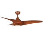 SULION Ventilateur de plafond Moteur AC 127cm LED 18W 4000K Marron