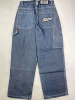 FUBU-Jean baggy vintage pour hommes et femmes,pantalon Hip Hop,taille haute,large,bleu,gothique,fjgy Harajuku,Y2K[C409496228]