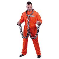 Déguisement de prisonnier USA - Polyester - Modèle Prisonnier - Taille unique - Homme