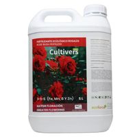 CULTIVERS Engrais Bio Roses Liquides de 5 L - Feuilles Vertes, Plus Floraison et Intensifie la Couleur - avec Macronutriments et Mic