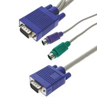 CableMarkt - Câble VGA et PS2 pour commutateur KVM Switch Uniclass Prima 3 m de long