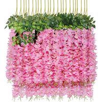 JANZDIYS Lot de 24 Fleurs Artificielles,110cm,Rose,Fleur de Simulation,Décoration de la Maison