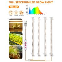 Lampe de Plante, 380 nm à 780 nm avec 4 Têtes pour Plante Croissance Floraison- luminosité à 5 niveaux