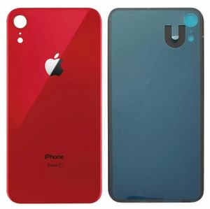 Vitre Arrière Rouge Prémontée + Aimant iPhone 14 (sans Logo