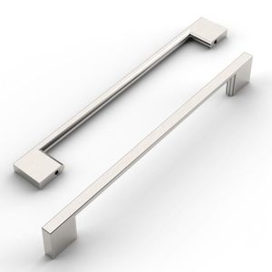 Lot De 5 Poignées Aluminium Brillant – Pour Tiroirs Et Meubles Cuisine – 28,6 Cm