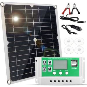 Kit Panneau Solaire Hors Réseau 4000W - Avec Panneau 50W, Onduleur 4000W, Contrôleur PWM 50A (pour Camping-Car, Bateau)