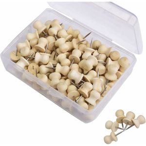 Lot De 50 Punaises Plastique Noires - Tête En Plastique, Pointe En Acier Inoxydable - Pour Tableau Liège, Affichage
