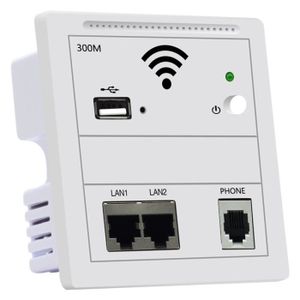 MODEM - ROUTEUR PA - Routeur sans fil I-WiFi intégré au mur, stérilisation RJ45, 3PG POE, point d'accès WiFi, chargement USB,