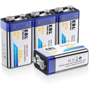 Piles rechargeables AA 1,5 Volt 2600 mWh avec câble de chargement USB Type-C  - Choix