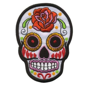 Bügelbild Écusson Application Patch Coudre bricolage décoration tete de mort Bügelbild Écusson Application Patch Coudre bricolage décoration tete de mort