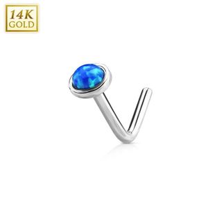 Opale Crystal Body Piercing Lèvre Nez Stud Labret Anneau Bar Club Bijoux 6-8 mm Ly
