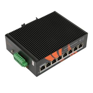 SWITCH - HUB ETHERNET  HURRISE Switch Ethernet Industriel 8 Ports Montage