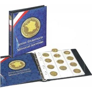 Classeur de collection pour 100 médailles souvenirs - 24,5x25 cm