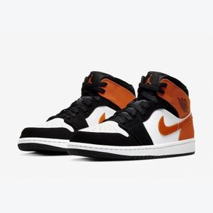 Jordan 1 noir et orange 2025