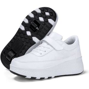 SKATESHOES Chaussures à roulettes pour enfants - Skateshoes - Blanc