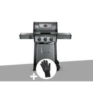 BARBECUE Barbecue à gaz - NAPOLEON - Freestyle F365 - 3 brûleurs - Briquettes en céramique - Gris