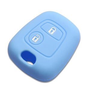 Coque Clé de Voiture Seat Ibiza / Leon Protection Silicone Résistant Bleu -  Cdiscount Auto