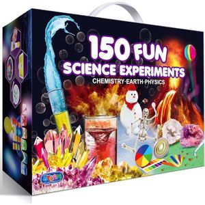 EXPÉRIENCE SCIENTIFIQUE UNGLINGA 150 Expériences Scientifique pour Enfants, Activités Laboratoire de Chimie et Kit, Kits éducatifs et Jeux Science, Idée92