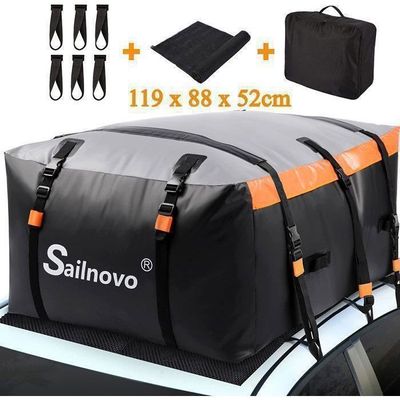 Sac De Toit Voiture -Sailnovo- 450L, Coffre Toit Voiture Pliable