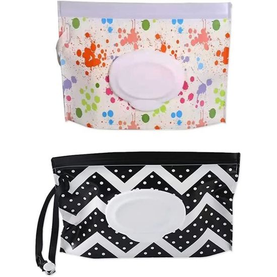 Lot De 4 Boîtes à Lingettes Bébé Réutilisables - Distributeur Humide Étanche Avec Clip Pour Voyage