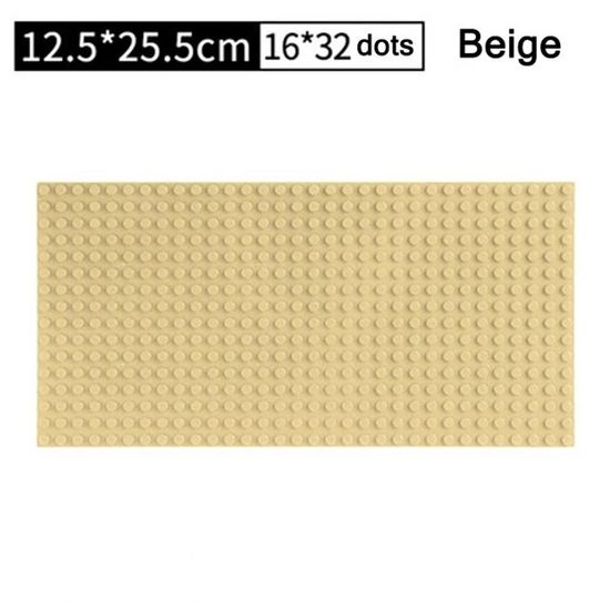 Grande Plaque De Construction 38,4x38,4 Cm (x2) - Vert & Jaune - Compatible Duplo & Autres Marques - ABS - 7